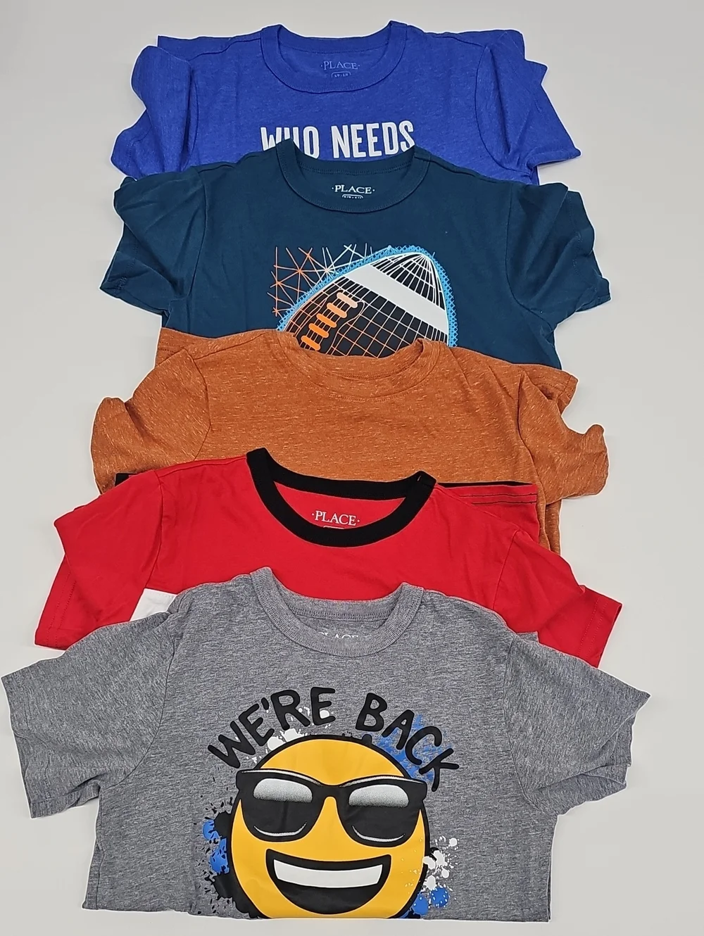 NWOT The Children Place 5 Piece Short Sleeve Tee Size 5/6T